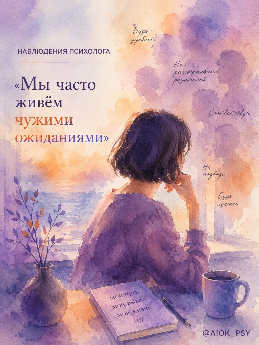 НАБЛЮДЕНИЯ ПСИХОЛОГА

«Мы часто живём чужими...