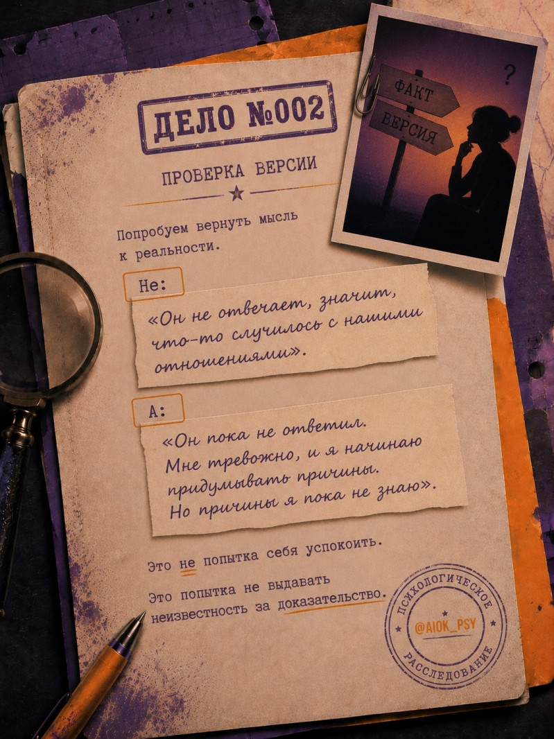Иногда достаточно одного сообщения без ответа, чтобы...