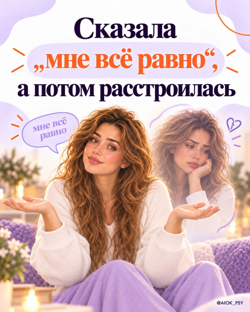 Иногда «мне всё равно» означает не отсутствие желания, а...